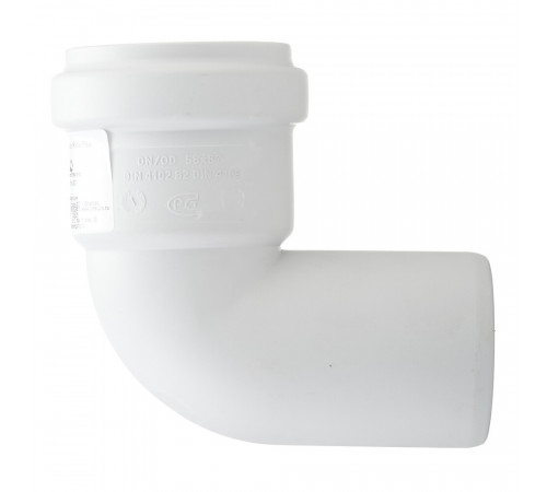 Отвод Pro Aqua Stilte Plus d58 мм 87,5° пластиковый шумопоглощающий для внутренней канализации Отвод Pro Aqua Stilte Plus d58 мм 87,5° пластиковый шумопоглощающий для внутренней канализации