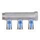 Коллектор Henco 1 ВР(г) х 3 выхода 3/4 НР(ш) ЕК х 1 НР(ш) с шаровыми кранами (VB060503-BLAUW)