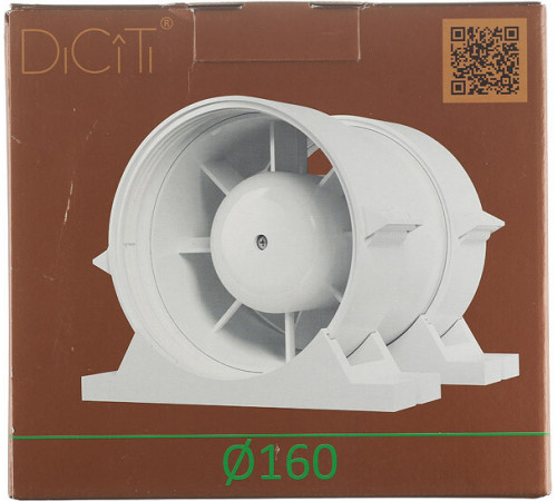 Вентилятор канальный осевой DiCiTi Pro 6 d160 мм Вентилятор канальный осевой DiCiTi Pro 6 d160 мм
