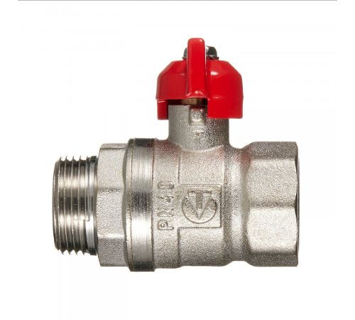 Кран шаровой латунный Valtec 3/4 ВР(г) х 3/4 НР(ш) полнопроходной бабочка прямой (VT.123.N.05) Кран шаровой латунный Valtec 3/4 ВР(г) х 3/4 НР(ш) полнопроходной бабочка прямой (VT.123.N.05)