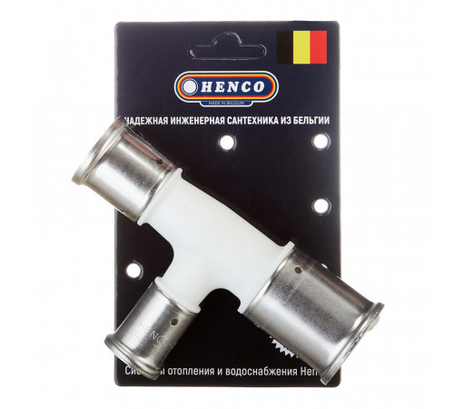 Тройник Henco (11PKW-322026) 32(пресс) х 20(пресс) х 26(пресс) белый PVDF Тройник Henco (11PKW-322026) 32(пресс) х 20(пресс) х 26(пресс) белый PVDF