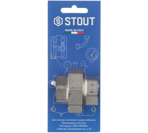Американка прямая Stout 3/4 ВР(г) х 3/4 ВР(г) латунная (SFT-0034-000034)