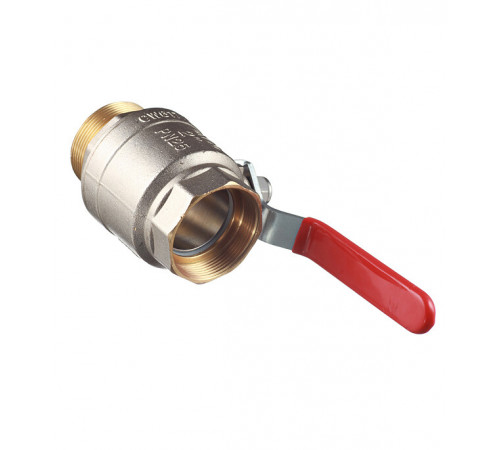 Кран шаровой латунный Valtec Base 2 ВР(г) х 2 НР(ш) ручка прямой (VT.215.N.09)
