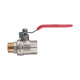 Кран шаровой латунный Valtec Base 1/2 ВР(г) х 1/2 НР(ш) ручка прямой (VT.215.N.04)