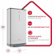 Водонагреватель накопительный Ariston Velis LUX INOX PW ABSE WIFI 80 электрический 80 л 1,5/2,5 кВт плоский универсальный