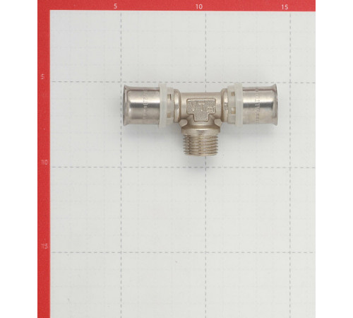 Тройник VALTEC (VTm.233.N.200420) 20(пресс) х 1/2 НР(ш) х 20(пресс)