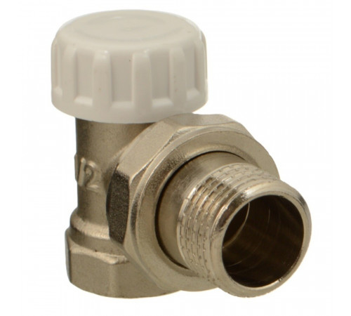 Клапан запорный угловой Terma 1/2 НР(ш) х 1/2 ВР(г) для радиатора (26241) Клапан запорный угловой Terma 1/2 НР(ш) х 1/2 ВР(г) для радиатора (26241)