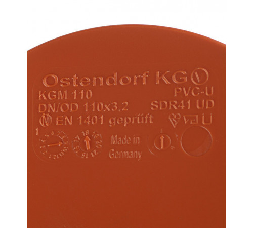 Заглушка Ostendorf KGM d110 мм пластиковая для наружной канализации (220620)
