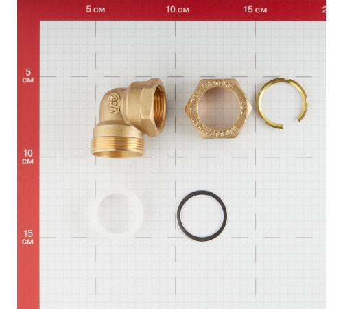 Угол Stahlmann IWS EasyFix 90° 20 мм х 3/4 ВР(г) для гофрированных труб Угол Stahlmann IWS EasyFix 90° 20 мм х 3/4 ВР(г) для гофрированных труб