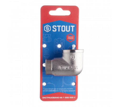 Угол Stout 3/4 ВР(г) х 3/4 НР(ш) латунный (SFT-0012-000034) Угол Stout 3/4 ВР(г) х 3/4 НР(ш) латунный (SFT-0012-000034)