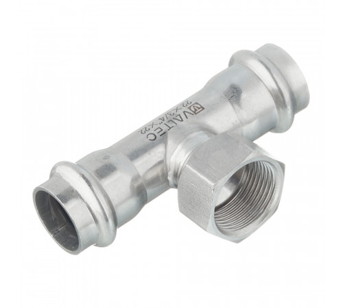 Тройник Valtec (VTi.932.I.220522) 22 мм х 3/4 ВР(г) х 22 мм нержавеющая сталь