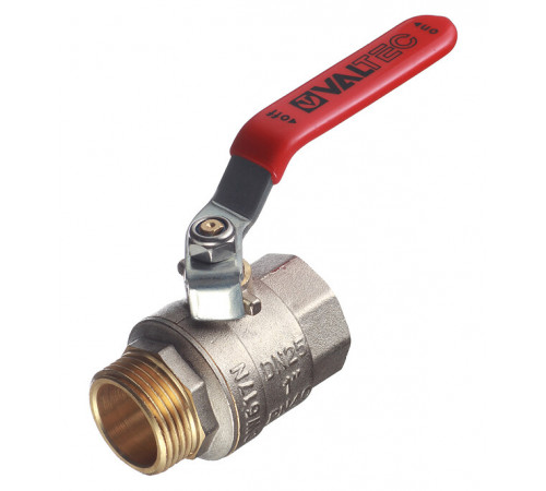 Кран шаровой латунный Valtec Base 1 ВР(г) х 1 НР(ш) ручка прямой (VT.215.N.06) Кран шаровой латунный Valtec Base 1 ВР(г) х 1 НР(ш) ручка прямой (VT.215.N.06)