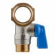 Коллектор Stout 3/4 ВР(г) х 3 выхода 1/2 НР(ш) х 3/4 НР(ш) с шаровыми кранами (SMB 6211 341203)