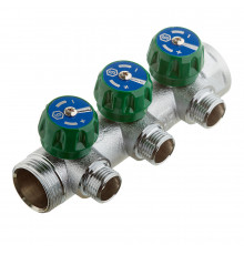 Коллектор Stout 1 ВР(г) х 3 выхода 1/2 НР(ш) х 1 НР(ш) регулирующий (SMB-6850-011203)