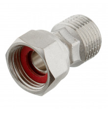 Полусгон Valtec 1/2 ВР(г) х 1/2 НР(ш) с накидной гайкой латунный (VTr.613.N.0404)