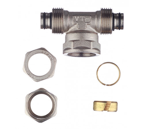 Тройник VALTEC (VTm.332.N.200520) 20 обж(ц) х 3/4 ВР(г) х 20 обж(ц)