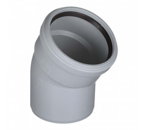 Отвод Pro Aqua Stilte Plus d110 мм 30° пластиковый шумопоглощающий для внутренней канализации Отвод Pro Aqua Stilte Plus d110 мм 30° пластиковый шумопоглощающий для внутренней канализации