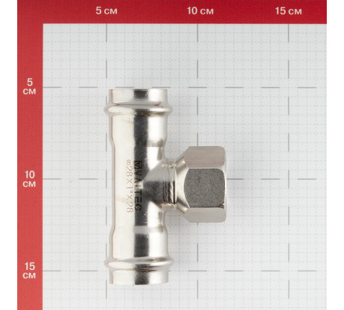 Тройник Valtec (VTi.932.I.280628) 28 мм х 1 ВР(г) х 28 мм нержавеющая сталь Тройник Valtec (VTi.932.I.280628) 28 мм х 1 ВР(г) х 28 мм нержавеющая сталь