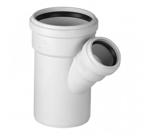 Тройник Pro Aqua Stilte Plus d110х58 мм 45° пластиковый шумопоглощающий для внутренней канализации Тройник Pro Aqua Stilte Plus d110х58 мм 45° пластиковый шумопоглощающий для внутренней канализации