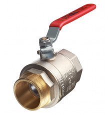 Кран шаровой латунный Valtec Base 2 ВР(г) х 2 НР(ш) ручка прямой (VT.215.N.09)