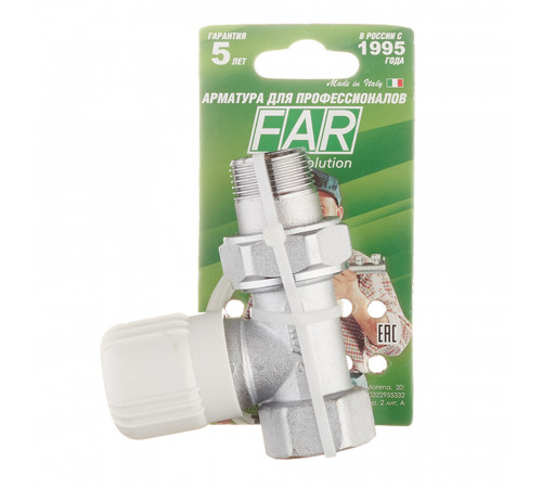 Клапан регулирующий Far 3/4 НР(ш) х 3/4 ВР(г) для радиатора (FV 1350 34)