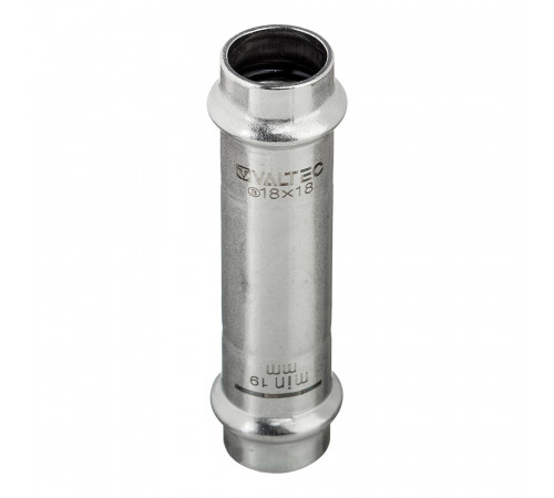 Муфта Valtec (VTi.904.I.001818) 18х18 мм надвижная нержавеющая сталь Муфта Valtec (VTi.904.I.001818) 18х18 мм надвижная нержавеющая сталь