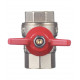 Кран шаровой латунный Valtec Base 1/2 ВР(г) х 1/2 ВР(г) бабочка прямой (VT.217.N.04)