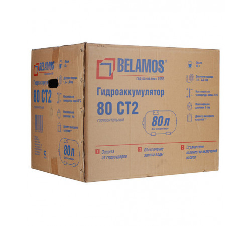Гидроаккумулятор Belamos 80 CT2 80 л Гидроаккумулятор Belamos 80 CT2 80 л