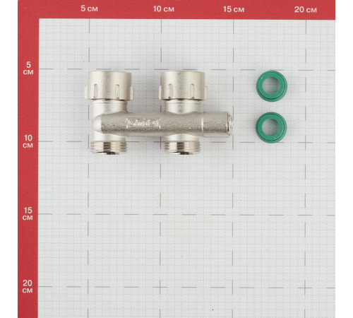 Узел нижнего подключения Simplex D2/50 3/4 ВР(г) х 3/4 НР(ш) ЕК для радиатора (F10078)
