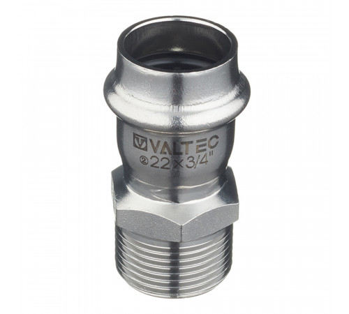 Соединитель VALTEC (VTi.901.I.002205) 22 мм х 3/4 НР(ш) нержавеющая сталь Соединитель VALTEC (VTi.901.I.002205) 22 мм х 3/4 НР(ш) нержавеющая сталь