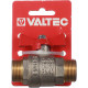 Кран шаровой латунный Valtec Base 3/4 НР(ш) х 3/4 НР(ш) бабочка прямой (VT.219.N.05)