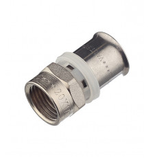Соединитель прямой VALTEC (VTm.202.N.002004) 20(пресс) х 1/2 ВР(г)