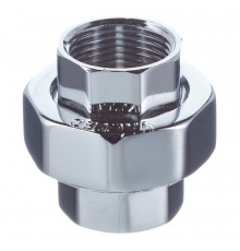 Американка прямая Valtec 3/4 ВР(г) х 3/4 ВР(г) хром латунная (VTr.340.C.0005)