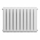 Радиатор биметаллический Royal Thermo Piano Forte 500 мм 10 секций 1' боковое подключение 591х800 мм белый