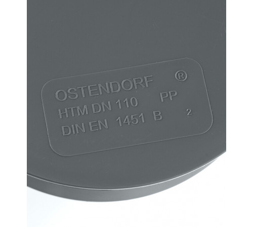 Заглушка Ostendorf HTM d110 мм пластиковая для внутренней канализации (115620) Заглушка Ostendorf HTM d110 мм пластиковая для внутренней канализации (115620)