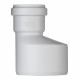 Переходник Pro Aqua Stilte Plus d110х58 мм пластиковый эксцентрический для внутренней канализации