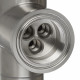 Смеситель для кухни Corsa Deco Pride Steel сталь с высоким изливом с подключением к фильтру (966379)
