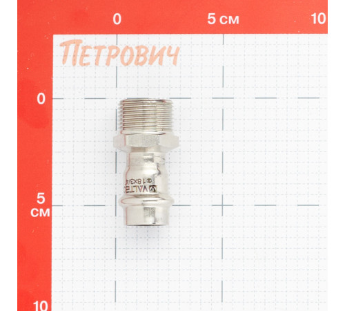 Соединитель Valtec (VTi.901.I.001805) 18 мм х 3/4 НР(ш) нержавеющая сталь Соединитель Valtec (VTi.901.I.001805) 18 мм х 3/4 НР(ш) нержавеющая сталь