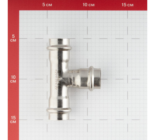 Тройник Valtec (VTi.931.I.222222) 22 х 22 х 22 мм нержавеющая сталь