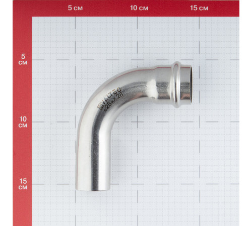 Угол VALTEC (VTi.950.I.002828) 90° 28 мм ВН нержавеющая сталь Угол VALTEC (VTi.950.I.002828) 90° 28 мм ВН нержавеющая сталь