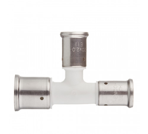 Тройник Henco (11PKW-262020) 26(пресс) х 20(пресс) х 20(пресс) PVDF белый Тройник Henco (11PKW-262020) 26(пресс) х 20(пресс) х 20(пресс) PVDF белый