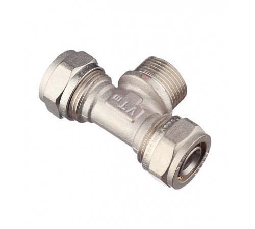 Тройник VALTEC (VTm.333.N.200520) 20 обж(ц) х 3/4 НР(ш) х 20 обж(ц)