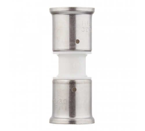 Муфта Henco (15PKW-2626) 26(пресс) х 26(пресс) PVDF белая