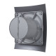 Вентилятор осевой DiCiTi Breeze 4C dark gray metal с обратным клапаном 220х175 мм d100 мм темно-серый