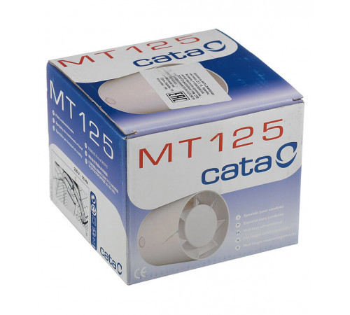 Вентилятор канальный осевой Cata MT-125 d120 мм слоновая кость Вентилятор канальный осевой Cata MT-125 d120 мм слоновая кость