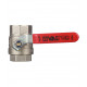 Кран шаровой латунный Valtec Base 1 1/4 ВР(г) х 1 1/4 ВР(г) ручка прямой (VT.214.N.07)