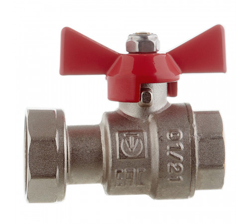 Кран шаровой латунный Valtec 3/4 ВР(г) х 1/2 ВР(г) проходной бабочка с накидной гайкой прямой (VT.241.N.0405) Кран шаровой латунный Valtec 3/4 ВР(г) х 1/2 ВР(г) проходной бабочка с накидной гайкой прямой (VT.241.N.0405)
