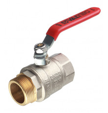 Кран шаровой латунный Valtec Base 1 1/4 ВР(г) х 1 1/4 НР(ш) ручка прямой (VT.215.N.07)