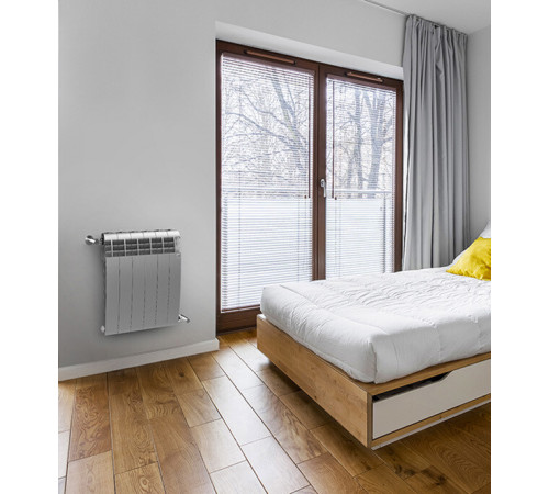 Радиатор биметаллический Royal Thermo BiLiner Silver Satin 500 мм 12 секций 1' боковое подключение серебро Радиатор биметаллический Royal Thermo BiLiner Silver Satin 500 мм 12 секций 1' боковое подключение серебро