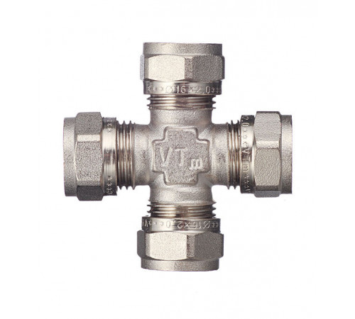 Крестовина VALTEC (VTm.341.N.161616) 16 обж(ц) х 16 обж(ц) х 16 обж(ц) х 16 обж(ц)